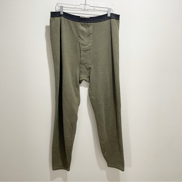 Vintage REDHEAD Men’s Green Fleece Tapered Pants Base Layer Made In USA Size XXL - Picture 1 of 5